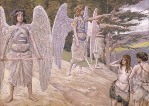 Ádám és Éva elüldözve a paradicsomból, 1896-1902 alkotó: James Jacques Joseph Tissot