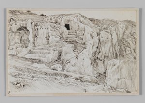 Ősi sírok, Hinnom völgye, illusztráció a mi Urunk Jézus Krisztus életéből alkotó: James Jacques Joseph Tissot