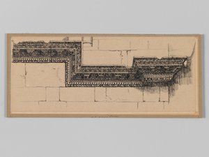 Antik párkány a jeruzsálemi Szent Sír templomban, illusztráció a mi Urunk Jézus Krisztus életéből (tinta papíron) alkotó: James Jacques Joseph Tissot