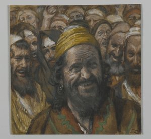 Barrabbás, illusztráció az Urunk Jézus Krisztus élete című könyvből, 1886-94 (wc grafit fölött, papíron)