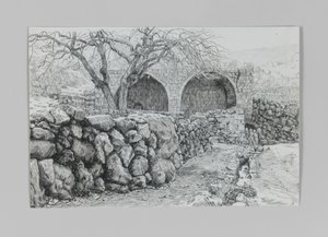 A Szűz kútja Ain-Karimban, illusztráció a mi Urunk Jézus Krisztus életéből alkotó: James Jacques Joseph Tissot