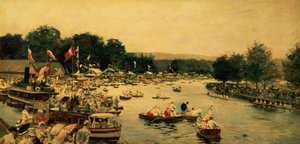 Henley Regatta, 1877 körül alkotó: James Jacques Joseph Tissot