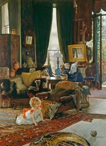 Bújócska, 1887 körül (olaj, fa)