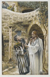 Jézus meggyógyít egy néma megszállott embert, illusztráció az Urunk Jézus Krisztus életéből (wc grafit fölött, papíron) alkotó: James Jacques Joseph Tissot