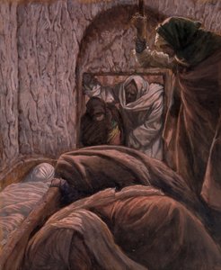 Jézus a sírban, illusztráció: Krisztus élete, 1884-96 (wc és gouache kartonon) alkotó: James Jacques Joseph Tissot
