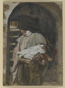 Szent Anna, illusztráció a Krisztus életéhez, 1886-94 (wc és gouache kartonon) alkotó: James Jacques Joseph Tissot