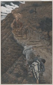 Szent Péter és Szent János Következzen messziről, illusztráció az Urunk Jézus Krisztus élete című könyvből, 1886-94 (wc grafit fölött, papíron) alkotó: James Jacques Joseph Tissot