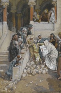 Az ördögök által megszállt vak és néma ember, illusztráció az Urunk Jézus Krisztus életéből (wc grafit fölött, papíron) alkotó: James Jacques Joseph Tissot