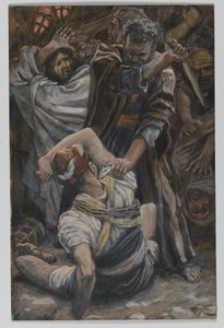 Malchus füle, illusztráció a mi Urunk Jézus Krisztus életéből alkotó: James Jacques Joseph Tissot