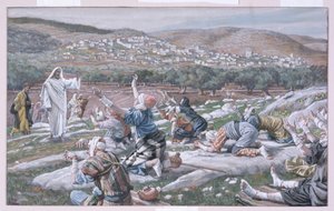 A Leprások gyógyulása, illusztráció a Krisztus életéhez, 1886-94 körül (wc és gouache kartonon) alkotó: James Jacques Joseph Tissot