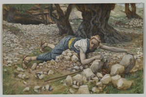 A rejtett kincs, illusztráció a mi Urunk Jézus Krisztus életéből (wc grafit fölött, papíron) alkotó: James Jacques Joseph Tissot