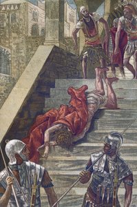 A Szent Lépcső – A Scala Sancta – „A mi Urunk Jézus Krisztus életéből” – 1899 James Tissot – Urunk Jézus Krisztus élete, Jacques Joseph (Jacques Joseph) Tissot, James Tissot (1836-1902) alkotó: James Jacques Joseph Tissot