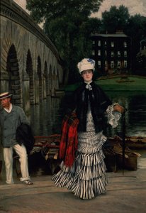 Visszatérés a csónakázásról alkotó: James Jacques Joseph Tissot