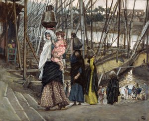 The Sojourn, Egyiptom, illusztráció a Krisztus életéhez, 1886-94 körül (wc és gouache kartonon) alkotó: James Jacques Joseph Tissot
