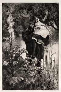 Az özvegyasszony (metszet és száraztű) alkotó: James Jacques Joseph Tissot