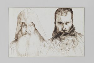 Jeruzsálemi örmény férfiak típusai, illusztráció a mi Urunk Jézus Krisztus életéből alkotó: James Jacques Joseph Tissot