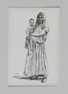 Geba asszony, Szamária, illusztráció a mi Urunk Jézus Krisztus életéből alkotó: James Jacques Joseph Tissot