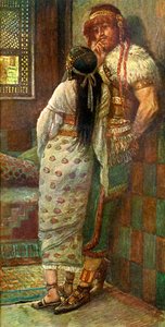 Sámson és felesége, J James Tissot - Biblia alkotó: James Jacques Joseph after Tissot