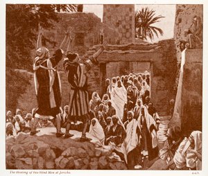 Két vak gyógyulása Jerikóban – Biblia alkotó: James Jacques Joseph after Tissot