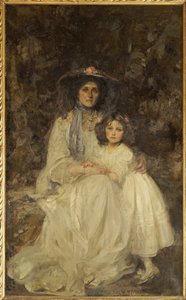 Lady Dickson-Poynder és lánya, Joan, 1905 körül