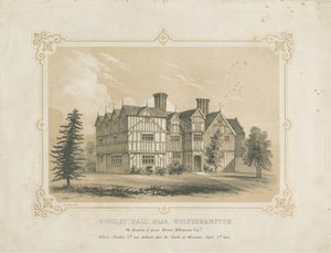Bushbury – Moseley Old Hall: litográfia, és [?XVIII. század] alkotó: James Kellaway Colling