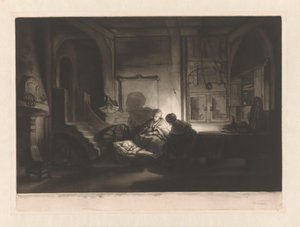 Szent család éjjel alkotó: James McArdell
