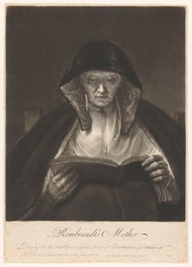 Olvasó öregasszony portréja Rembrandt anyja (cím a tárgyon)