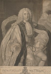 Thomas Pelham-Holles, Newcastle upon Tyne 1. hercege és Newcastle 1. hercege Lyme alatt alkotó: James McArdell