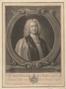 Thomas Secker, Oxford püspöke alkotó: James McArdell