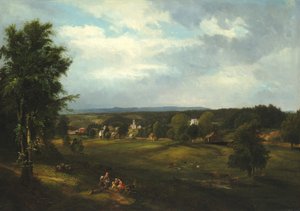 Falusi jelenet Albany közelében, New York államban, 1850.