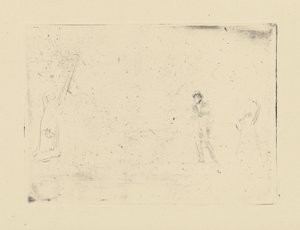 [76] Lenyomatok Whistler törölt lemezeiről – [Két ábra]. alkotó: James Abbott McNeill Whistler