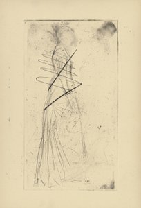 [76] Benyomások a Whistler törölt lemezeiről – [Woman Standing]. alkotó: James Abbott McNeill Whistler