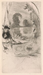 [76] Benyomások a Whistler - a Model Resting - törölt lemezeiről. alkotó: James Abbott McNeill Whistler