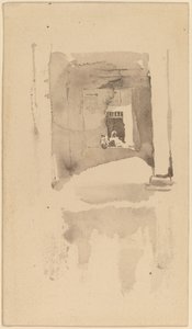 Egy ajtó Ajaccióban alkotó: James Abbott McNeill Whistler