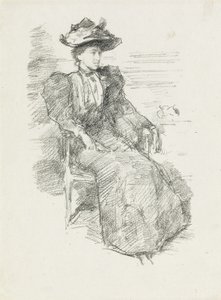 Portré: Mildred Howells alkotó: James Abbott McNeill Whistler