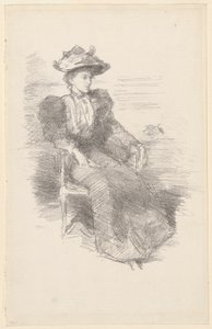 Portré: Mildred Howells alkotó: James Abbott McNeill Whistler