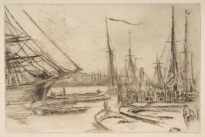 Vázlat Billingsgate-ből alkotó: James McNeill Whistler