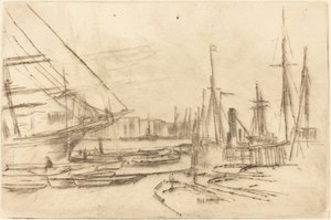 Vázlat a Billingsgate-től alkotó: James Abbott McNeill Whistler
