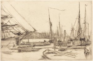 Vázlat Billingsgate-ből alkotó: James McNeill Whistler