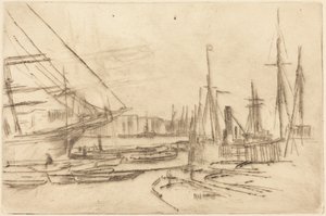 Vázlat Billingsgate-ből alkotó: James McNeill Whistler