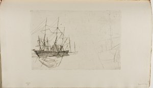 Szállítási vázlat alkotó: James Abbott McNeill Whistler