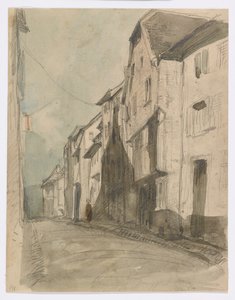Egy utca Saverne-ben alkotó: James Abbott McNeill Whistler