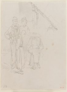 Egy művész vázlatot készít alkotó: James Abbott McNeill Whistler