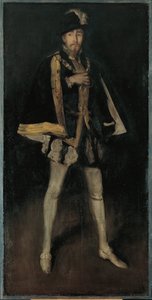 Kompozíció feketével, 3. szám: Sir Henry Irving II. Fülöp spanyol királyként alkotó: James McNeill Whistler