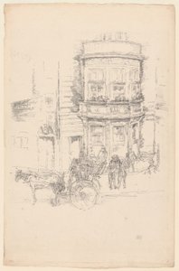 A Gaiety Színház hátulja alkotó: James Abbott McNeill Whistler