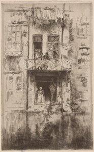 Erkély, Amszterdam alkotó: James Abbott McNeill Whistler