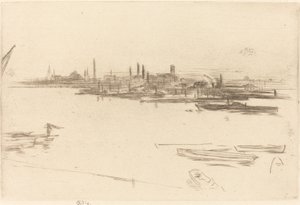 Battersea: Hajnal alkotó: James Abbott McNeill Whistler