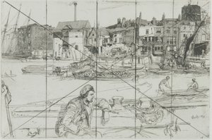 Black Lion Wharf alkotó: James Abbott McNeill Whistler