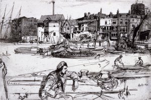 Black Lion Wharf alkotó: James McNeill Whistler