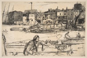 Black Lion rakpart alkotó: James McNeill Whistler